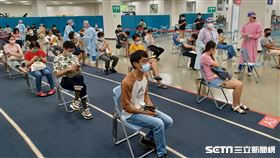 長庚接種站（記者陳弋攝影）