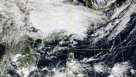 衛星雲圖，翻攝自中央氣象局