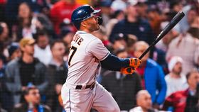 ▲奧圖維（Jose Altuve）敲出季後賽第21轟。（圖／翻攝自太空人推特）