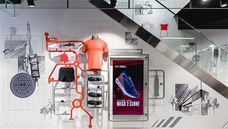 UA打造概念店　融入北市意象超好拍