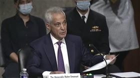 美國駐日大使提名人易曼紐20日在美國聯邦參議院外交委員會人事聽證會上誓言，將努力加強美日關係。（圖／翻攝自參議院外委會直播畫面）
