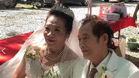 ▲ 「永婕同熙與富邦蘭馨築愛 孤老圓夢婚禮」活動為高阿嬤圓夢。（圖／記者王浩原攝）