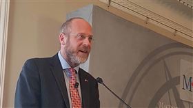 台灣守望總編輯寇謐將寇謐將16日在渥太華參加「台灣關係法立法40週年研討會」，指在中國銳實力威脅西方自由主義國際秩序之際，沒有比台灣更理想的合作夥伴。（駐加代表處提供）中央社記者胡玉立多倫多傳真  108年4月17日