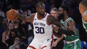 ▲蘭道爾（Julius Randle）攻下35分，尼克2度延長擊敗塞爾提克。（圖／美聯社／達志影像）