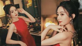 趙麗穎穿過季舊衣依舊亮眼。（圖／翻攝自微博）