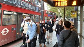 直擊英國倫敦市區，當地民眾戴口罩比例不算高。（圖／陳子瑄獨家授權提供）