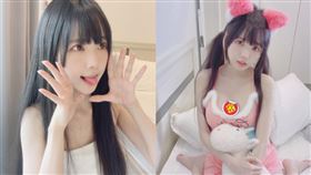 趙兔兔擁有清純臉蛋、魔鬼身材，在網路上擁有大批粉絲支持。（圖／翻攝自趙兔兔IG）