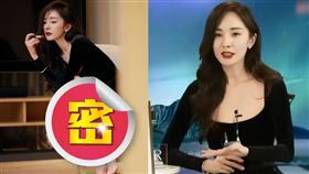楊冪參加直播活動服裝，網友重點全是美腿和低胸。（圖／翻攝自嘉行楊冪工作室微博）