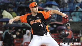 ▲統一獅先發投手布雷克。（圖／記者劉彥池攝影）