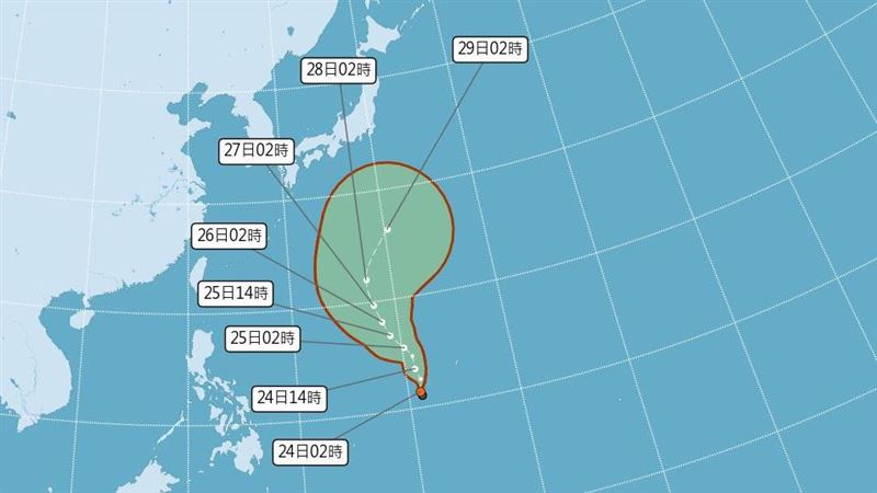 一週恐有雙颱！瑪瑙颱風估今晚生成