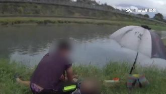 老翁頭栽河裡溺水　民眾：以為在睡覺