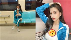 「北捷魷魚辣妹」解放雪乳！IG粉絲暴增吐心情（圖／翻攝自雯雯Qiwen IG）