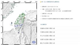 宜蘭6.5地震
圖／翻攝自中央氣象局