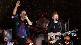 紅髮艾德上周才與酷玩樂團近距離同台演出。（圖／美聯社／達志影像）