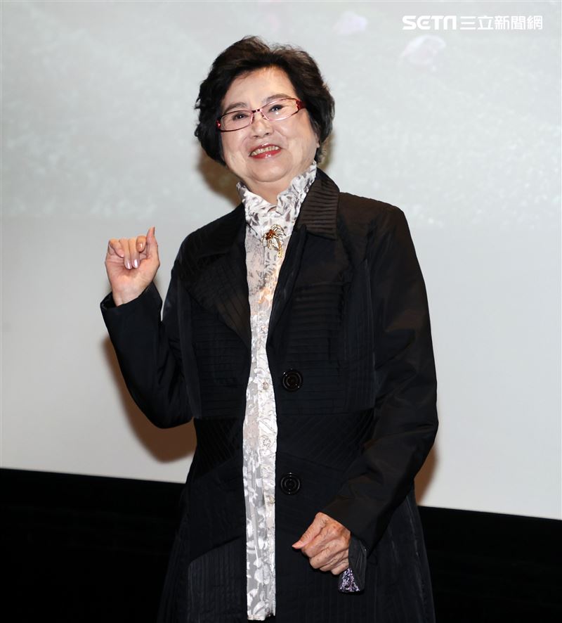 王滿嬌出席「顧巢抾箬仔」首映記者會。（記者邱榮吉/攝影）