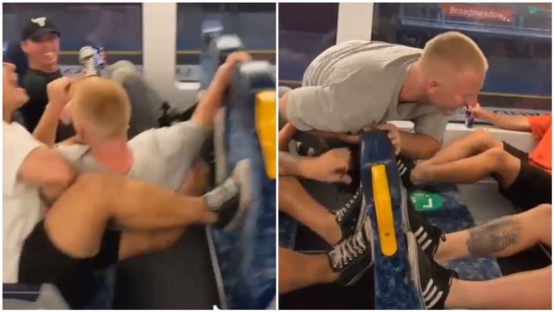 屁孩摔落椅背！他遭殃…腿被反折撕裂