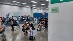 長庚接種站（記者陳弋攝影）