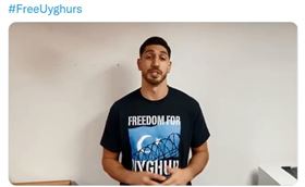 Enes Kanter再度挑戰中國的維吾爾暴行，呼籲中國停止在新疆的種族滅絕行動（圖／截自Enes Kanter推特）