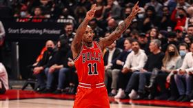 ▲德羅森（DeMar DeRozan）攻下全場最高26分，公牛開季4連勝。（圖／翻攝自公牛推特）