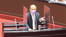 行政院長蘇貞昌26日赴立法院備詢。（圖／記者盧素梅攝影)