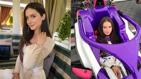 18歲女賽車手伊琳娜因為沒有獲得美國簽證，被迫放棄比賽。（圖／翻攝自伊琳娜IG）