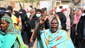 蘇丹政變引發民眾示威（圖／美聯社／達志影像）
