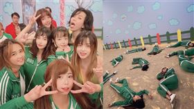 「老濕姬」米砂監製台版《魷魚遊戲》AV成人版傳畫面外流。（圖／翻攝自Misa米砂IG）