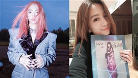 網友還發現孟美岐（下）MV鏡頭抄襲田馥甄（上）多支MV鏡頭。（圖／翻攝自微博）