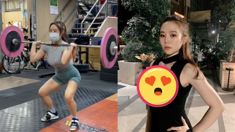 馬尾妹15秒超彈舉重片　晃暈老司機