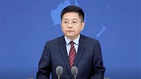 國台辦發言人馬曉光提到台灣藝人赴陸發展問題。（圖／翻攝自人民日報微博）