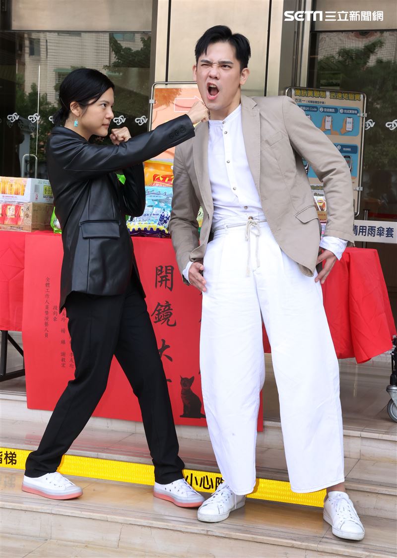 原民台青春成長劇「虎虎生風」演員李友珩、盧學叡。（記者邱榮吉/攝影）