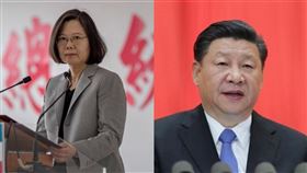 蔡英文,習近平 圖／總統府提供、翻攝自新華網