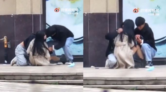 2男搶1女！正妹當街3人行畫面曝光