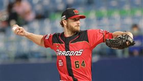▲味全龍Drew Gagnon（鋼龍）。（圖／味全龍球團提供）