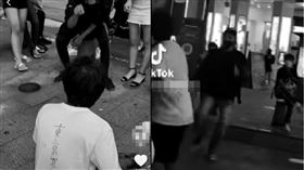 飛踢,街友,西門町,霸凌(翻攝自 爆料公社公開版)