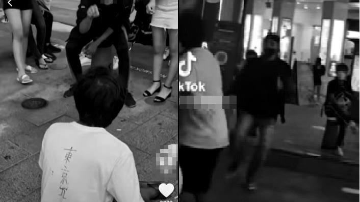 西門町屁孩飛踢街友　眾人圍觀訕笑