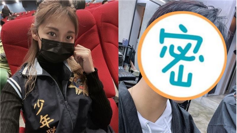 最美女警喀擦剪掉長髮　網：粉跑光了
