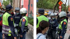 人行道逆向騎車！男被攔下跳針嗆警「走開啦」　網看全氣炸（圖／翻攝自爆料公社公開版臉書）