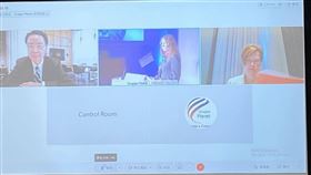 外交部長吳釗燮於29日應「對華政策跨國議會聯盟」（Inter-Parliamentary Alliance on China, IPAC）邀請，以視訊方式參與該聯盟首次實體年會。（圖／外交部提供）