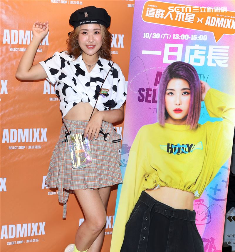 這群人木星 一日店長現場飆歌。（記者邱榮吉/攝影）