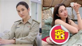 潘映竹有別於英挺軍裝，曬出泡湯福利照。 （圖／翻攝自潘映竹IG ）