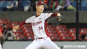 ▲樂天桃猿投手許峻暘。（圖／記者劉彥池攝影）