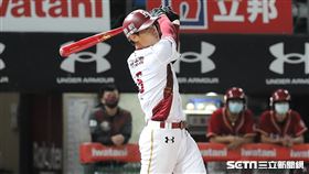 ▲樂天桃猿游擊手林承飛。（圖／記者劉彥池攝影）