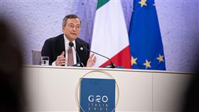 義大利總理德拉吉,Mario Draghi G20談話 圖／翻攝自義大利政府推特@Palazzo_Chigi