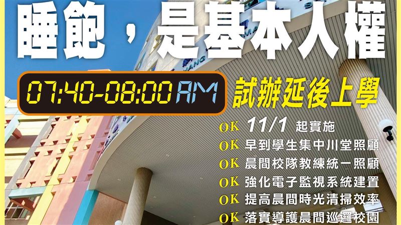 高雄新上國小延後上學　王婉諭喊這句