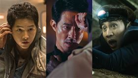 宋仲基、趙寅成、李光洙。（圖／車庫娛樂提供、Netflix提供）