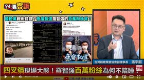 台灣韜略策進協會副理事長張宇韶在《94要客訴》表示，這活動只是為了成就羅智強個人聲量。
