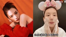 方媛在鏡頭前豪邁卸妝，還向粉絲分享自己的保養步驟。（圖／翻攝自方媛微博）