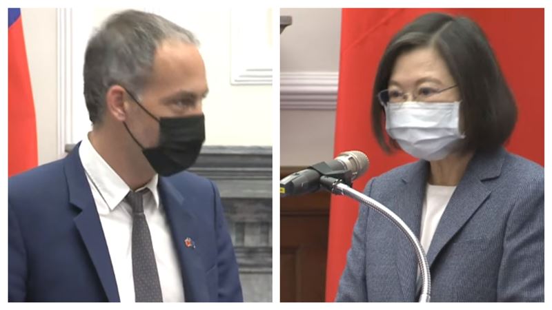 歐洲議會訪台抄筆記　小英：防假訊息