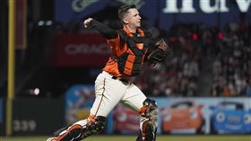 強打捕手Buster Posey傳出將退休。（圖／美聯社／達志影像）